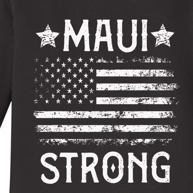 Pray For Maui Hawaii Strong Love Baby Long Sleeve Bodysuit