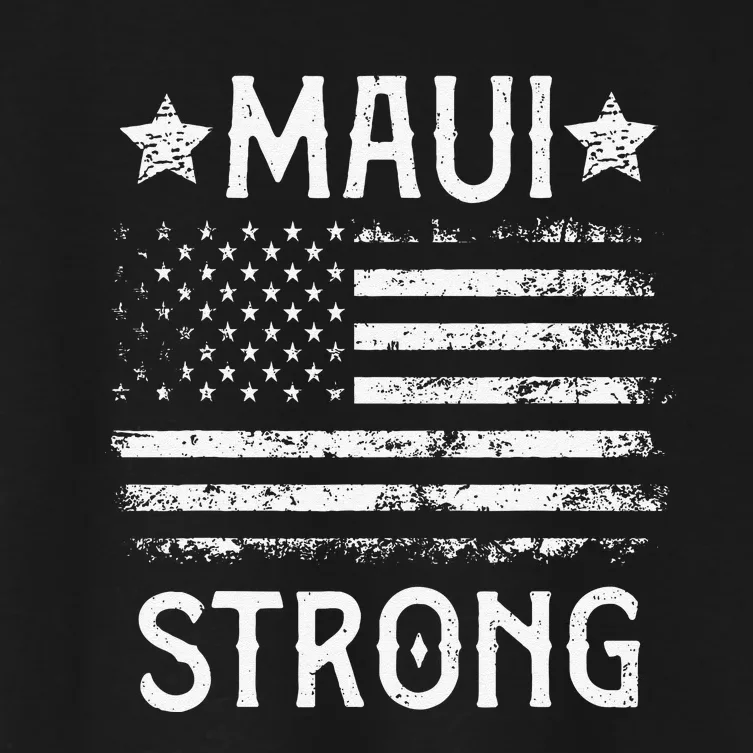 Pray For Maui Hawaii Strong Love Women's Crop Top Tee