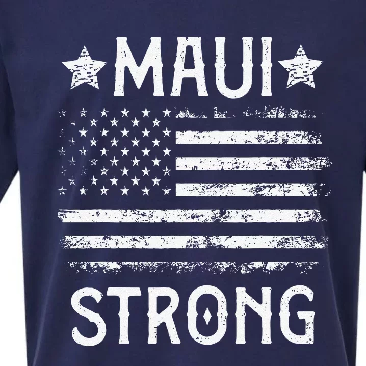 Pray For Maui Hawaii Strong Love Sueded Cloud Jersey T-Shirt