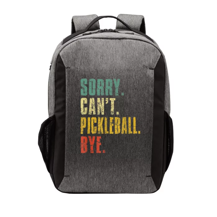 Pickleball For Men Funny Sorry Cant Pickleball Vector Backpack