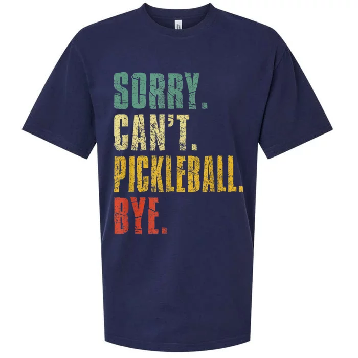 Pickleball For Men Funny Sorry Cant Pickleball Sueded Cloud Jersey T-Shirt