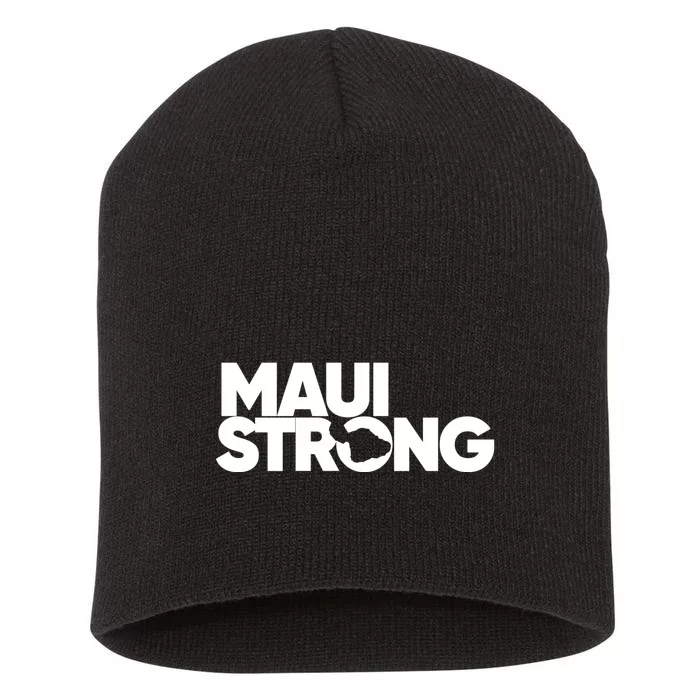 Pray For Maui Hawaii Strong Short Acrylic Beanie