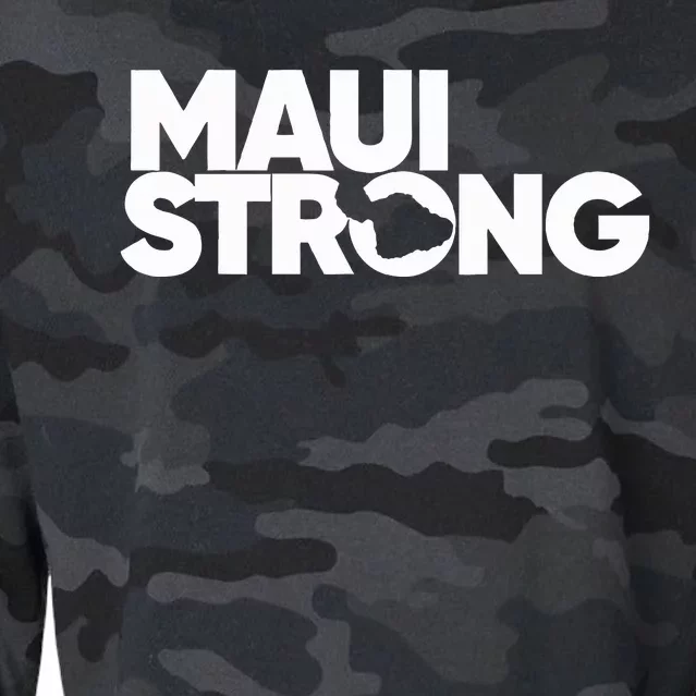 Pray For Maui Hawaii Strong Cropped Pullover Crew