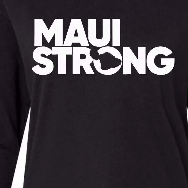 Pray For Maui Hawaii Strong Womens Cotton Relaxed Long Sleeve T-Shirt