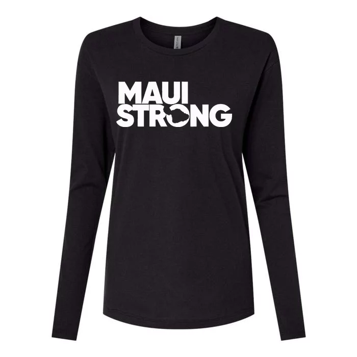 Pray For Maui Hawaii Strong Womens Cotton Relaxed Long Sleeve T-Shirt