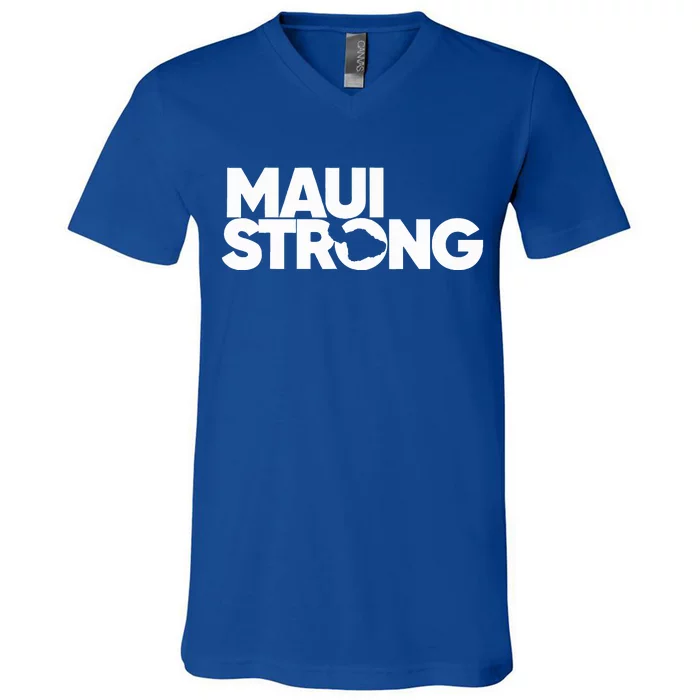 Pray For Maui Hawaii Strong V-Neck T-Shirt