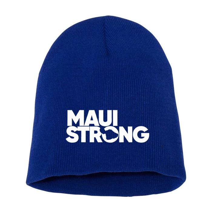 Pray For Maui Hawaii Strong Short Acrylic Beanie