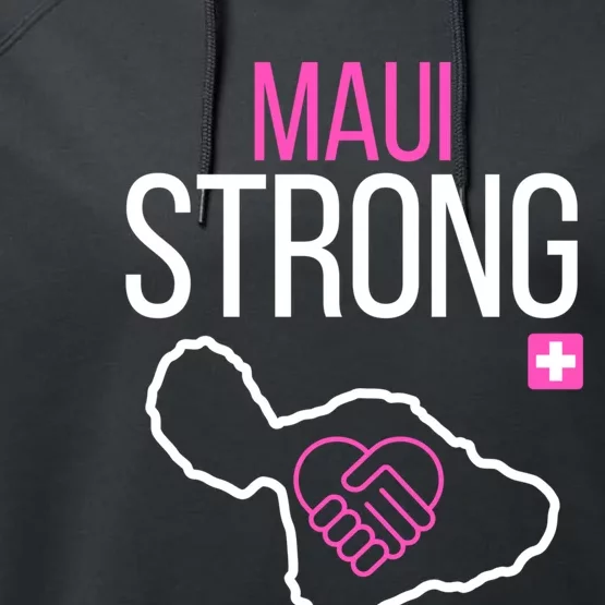 Pray For Maui Hawaii Strong Performance Fleece Hoodie