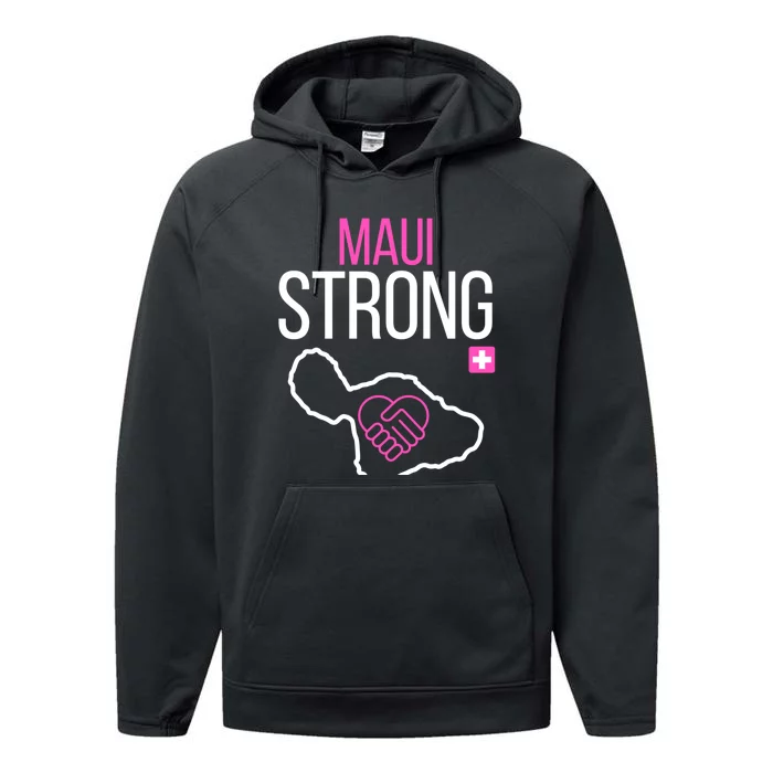 Pray For Maui Hawaii Strong Performance Fleece Hoodie