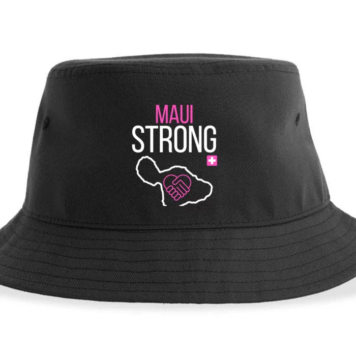 Pray For Maui Hawaii Strong Sustainable Bucket Hat