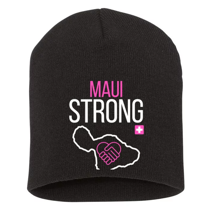 Pray For Maui Hawaii Strong Short Acrylic Beanie