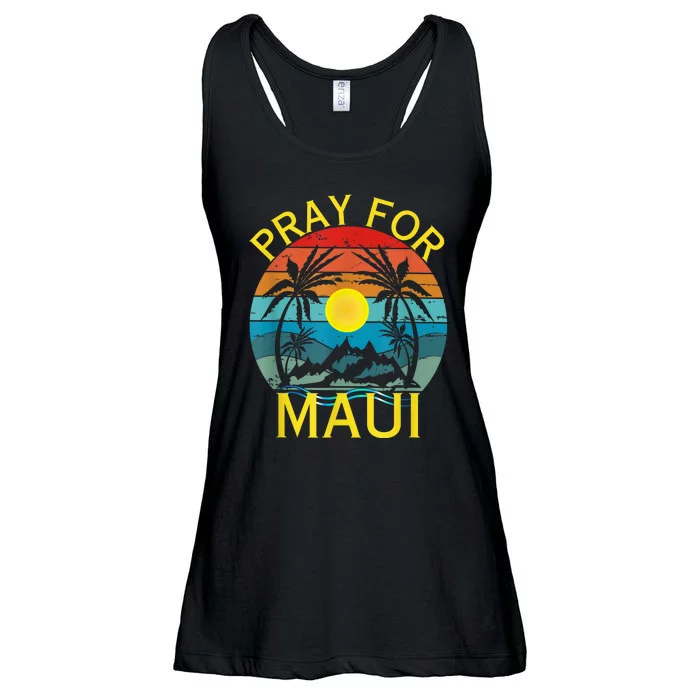 Pray For Maui Hawaii Strong Ladies Essential Flowy Tank