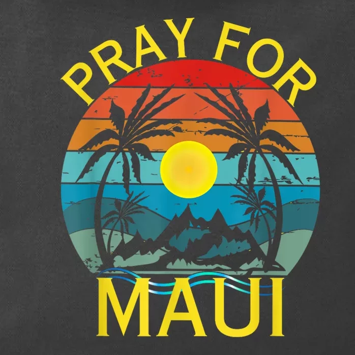 Pray For Maui Hawaii Strong Zip Tote Bag