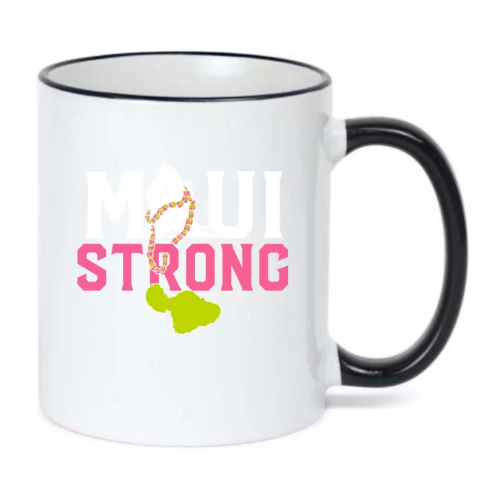 Pray For Maui Hawaii Strong Black Color Changing Mug