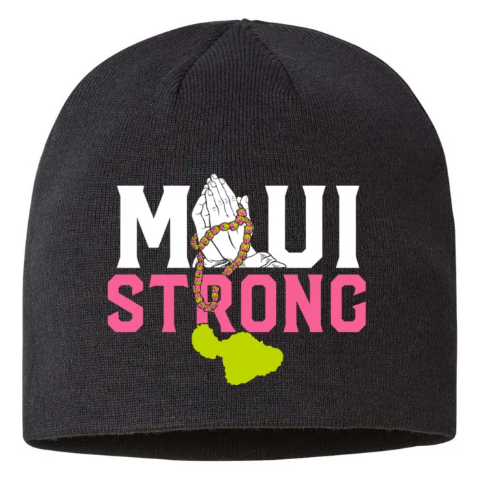 Pray For Maui Hawaii Strong 8 1/2in Sustainable Knit Beanie