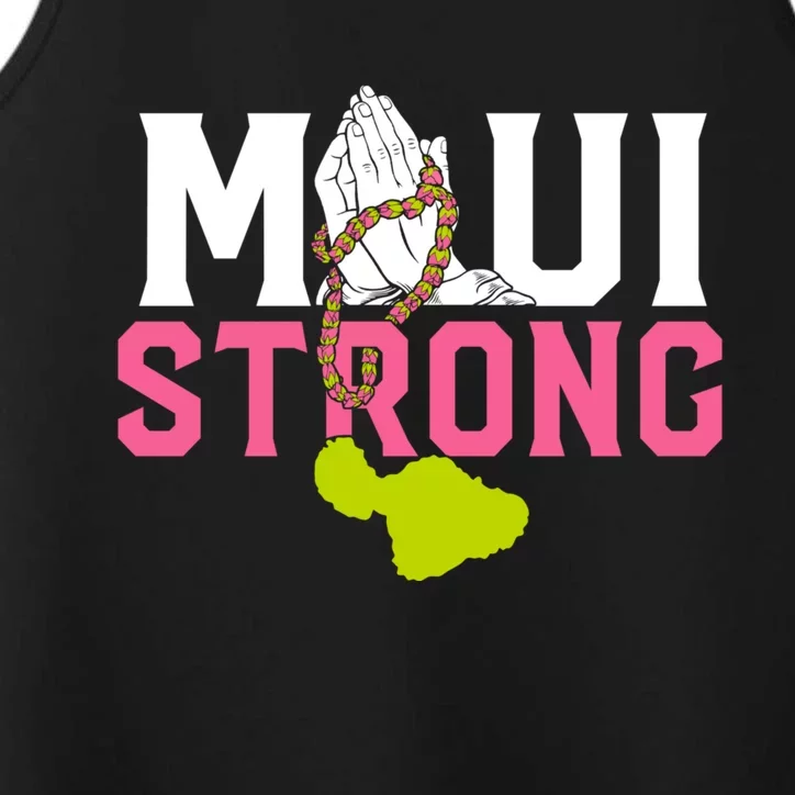 Pray For Maui Hawaii Strong Performance Tank