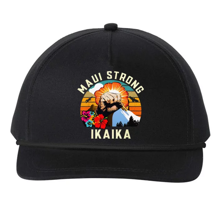 Pray For Maui Hawaii Strong Tee Apparel Matching Family Snapback Five-Panel Rope Hat