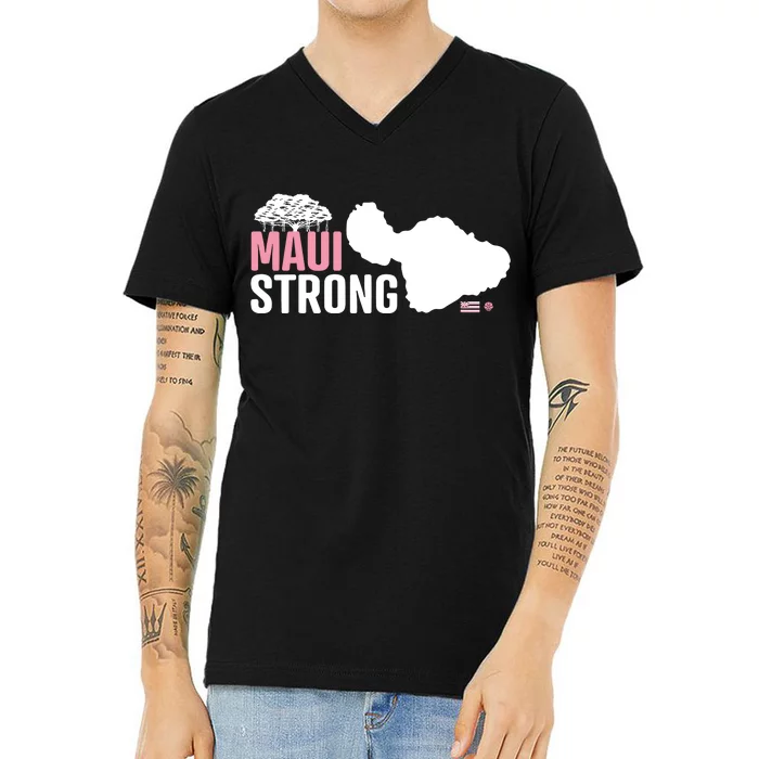 Pray For Maui Hawaii Strong V-Neck T-Shirt