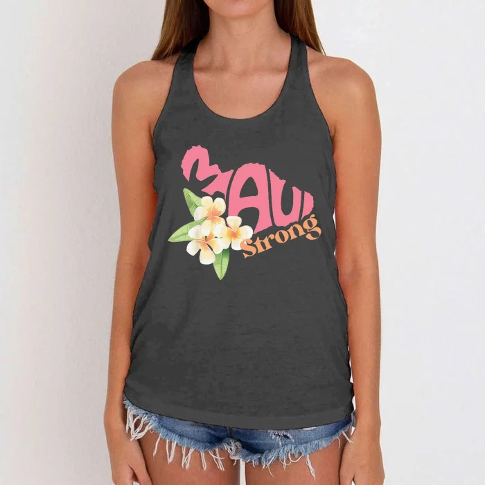 Pray For Maui Hawaii StrongCute Day Women's Knotted Racerback Tank