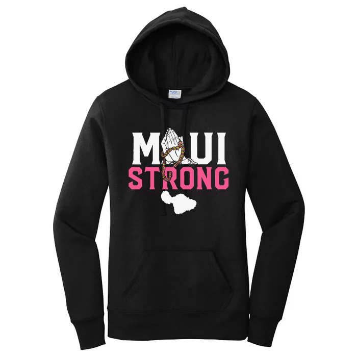 Pray For Maui Hawaii StrongCute Funny Women's Pullover Hoodie