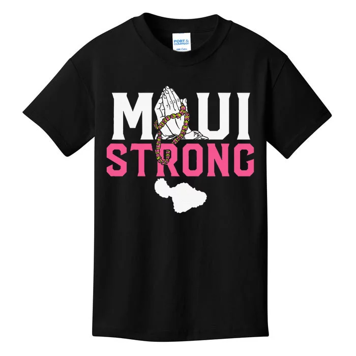 Pray For Maui Hawaii StrongCute Funny Kids T-Shirt