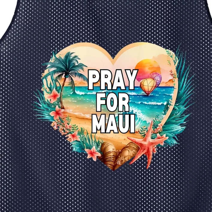 Pray For Maui Hawaii Strong Mesh Reversible Basketball Jersey Tank