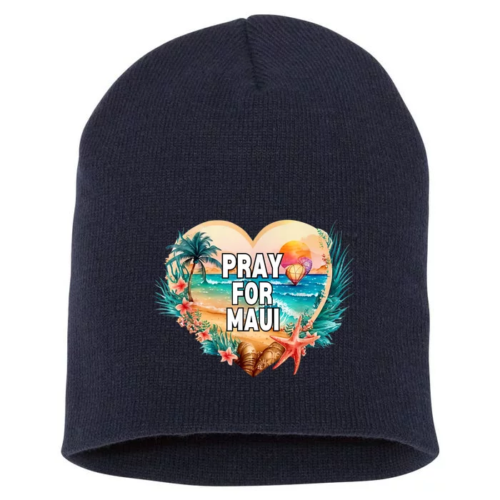 Pray For Maui Hawaii Strong Short Acrylic Beanie