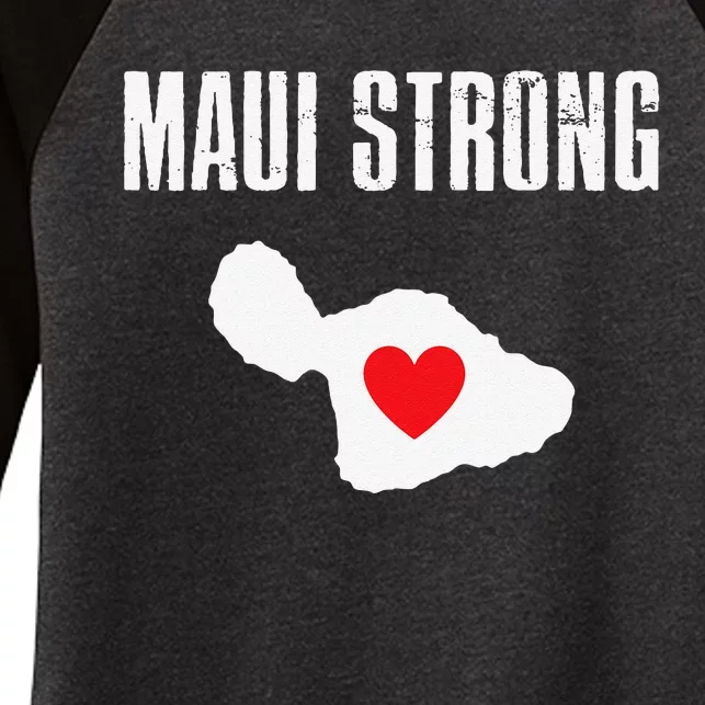 Pray For Maui Hawaii StrongCute Gift Women's Tri-Blend 3/4-Sleeve Raglan Shirt