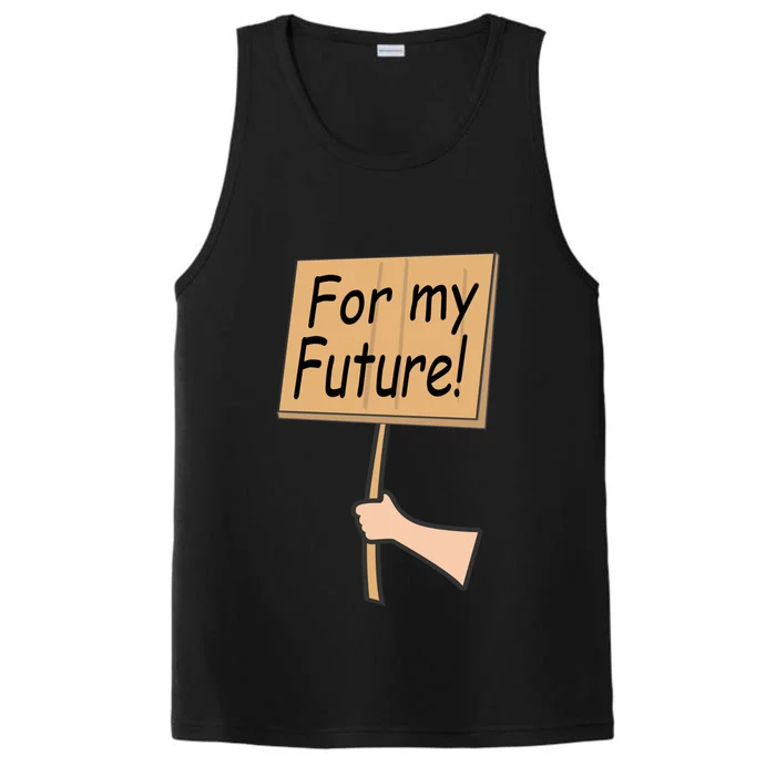 Pregnancy For My Future Climate Change Activist Gift Performance Tank