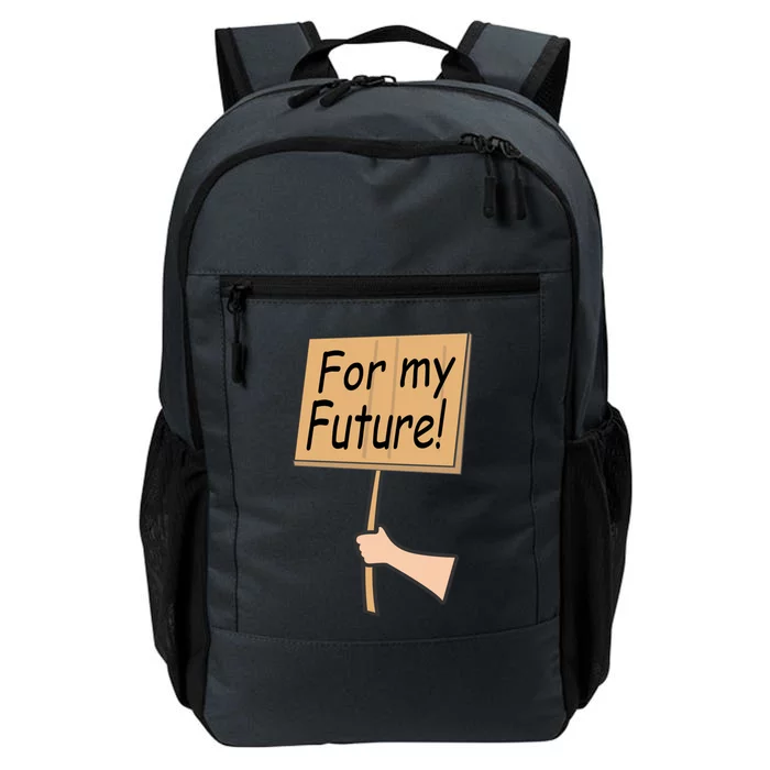 Pregnancy For My Future Climate Change Activist Gift Daily Commute Backpack