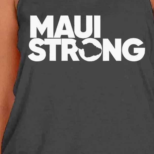 Pray For Maui Hawaii StrongCute Love Women's Knotted Racerback Tank