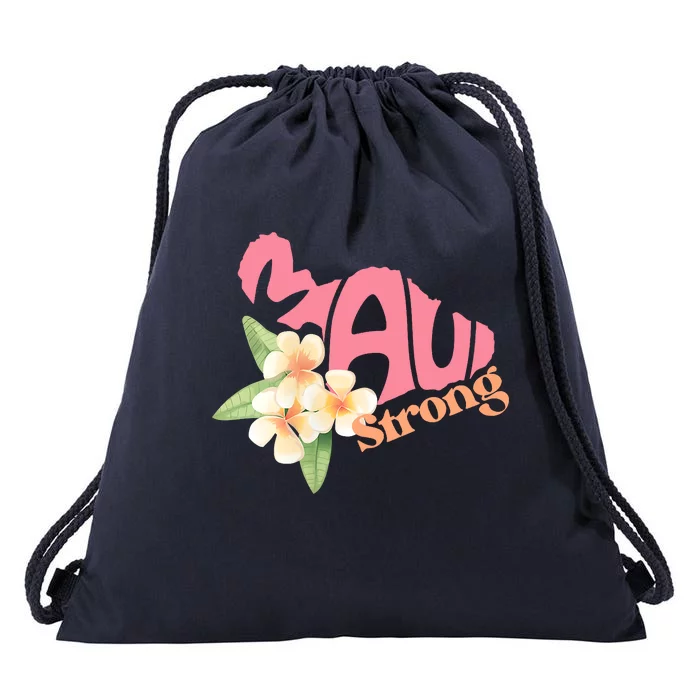 Pray For Maui Hawaii Strong Drawstring Bag