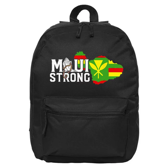 Pray For Maui Hawaii StrongFunny Cute 16 in Basic Backpack