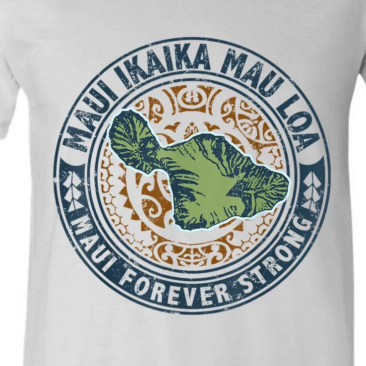 Pray For Maui Hawaii Strong V-Neck T-Shirt