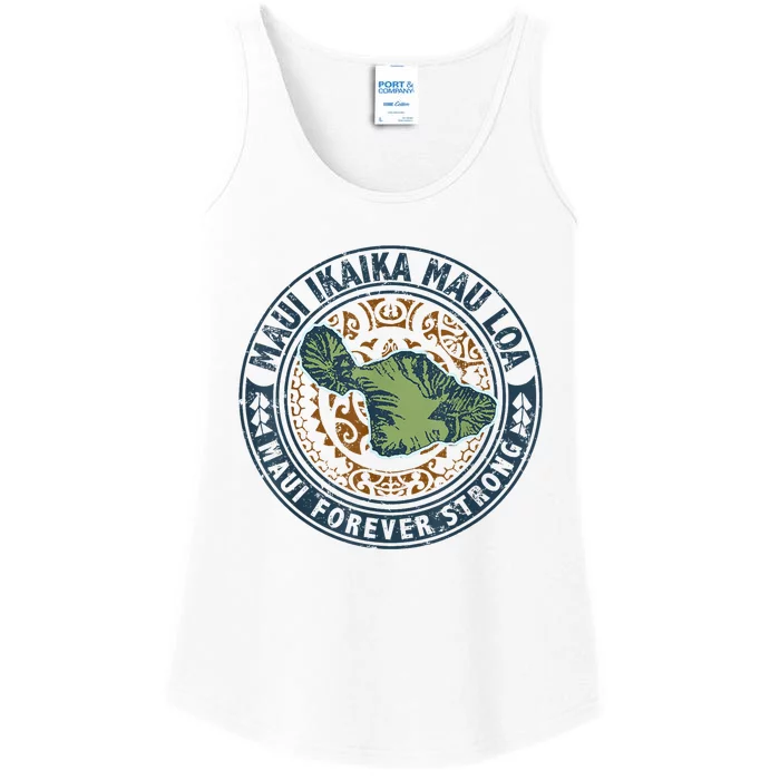 Pray For Maui Hawaii Strong Ladies Essential Tank