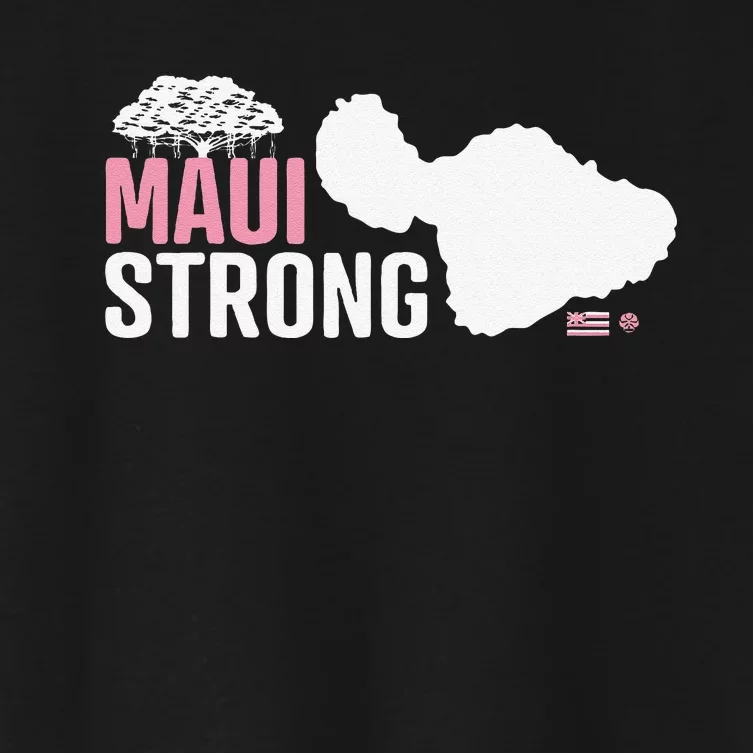 Pray For Maui Hawaii StrongFunny Love Women's Crop Top Tee