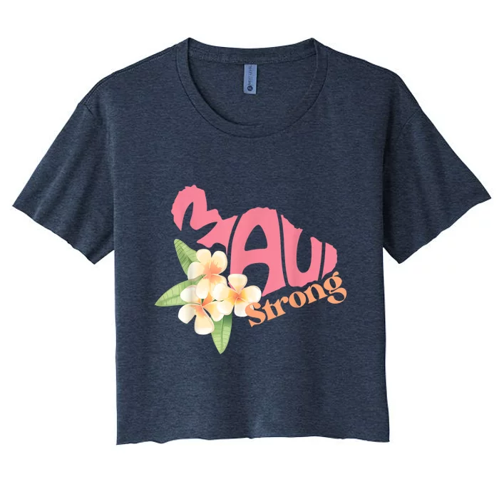 Pray For Maui Hawaii Strong Women's Crop Top Tee