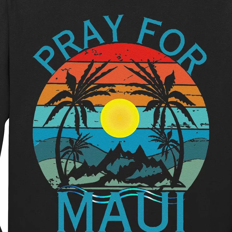 Pray For Maui Hawaii Wildflower Support Men Women Long Sleeve Shirt