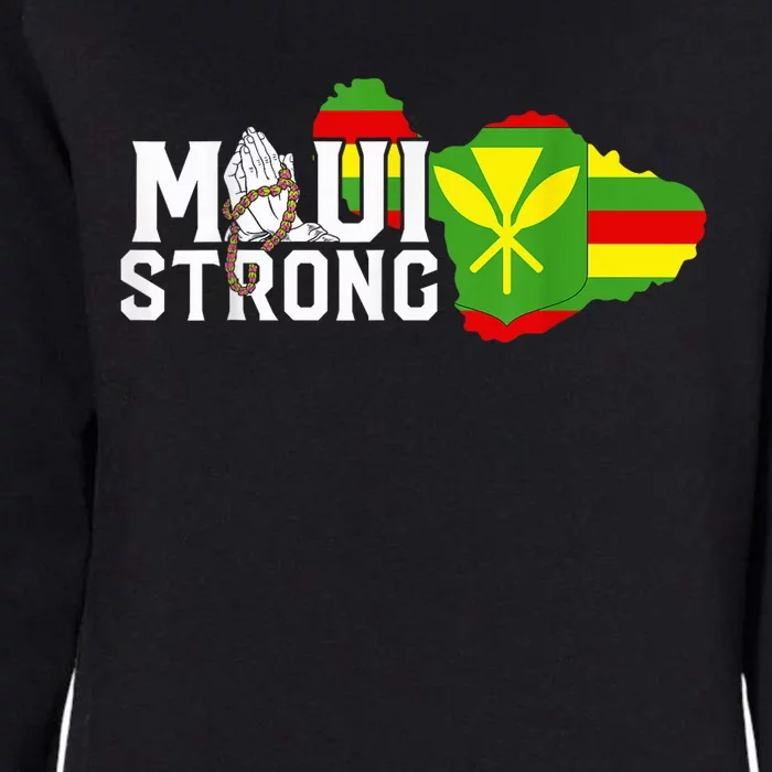 Pray for Maui Hawaii Strong Womens California Wash Sweatshirt