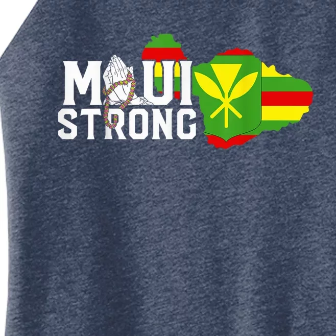 Pray for Maui Hawaii Strong Women’s Perfect Tri Rocker Tank