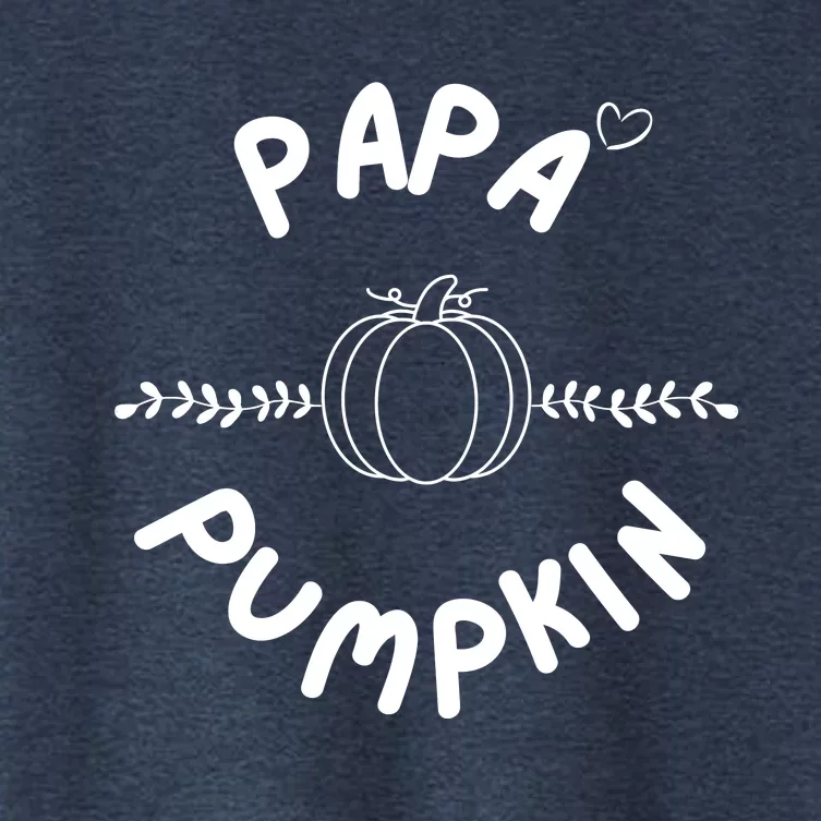 Pumpkin Family Mama Pumpkin Papa Pumpkin Little Pumpkin Thanksgiving Family Women's Crop Top Tee