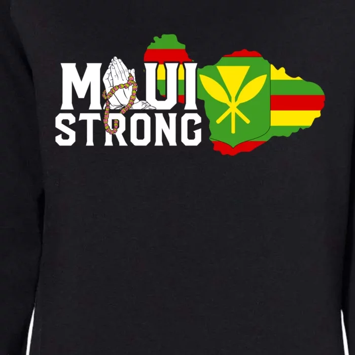 Pray For Maui Hawaii Strong Maui Wildfire Support Womens California Wash Sweatshirt