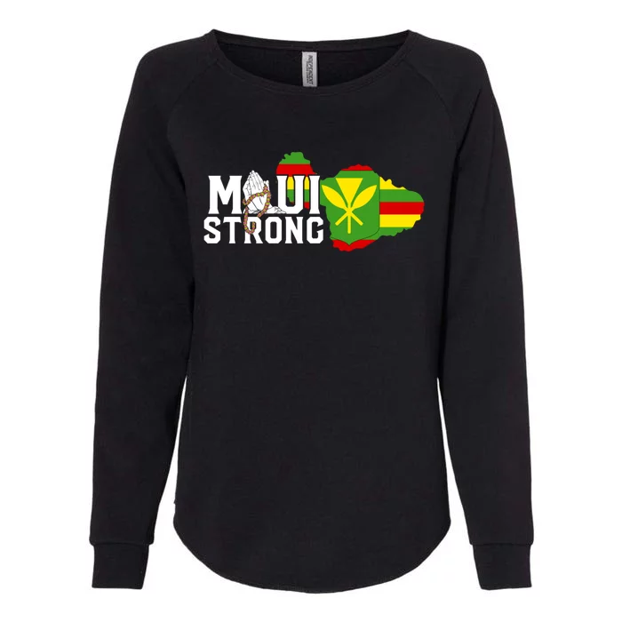 Pray For Maui Hawaii Strong Maui Wildfire Support Womens California Wash Sweatshirt