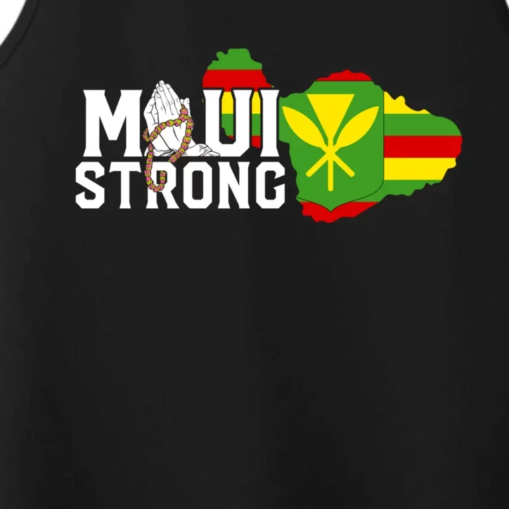 Pray For Maui Hawaii Strong Maui Wildfire Support Performance Tank