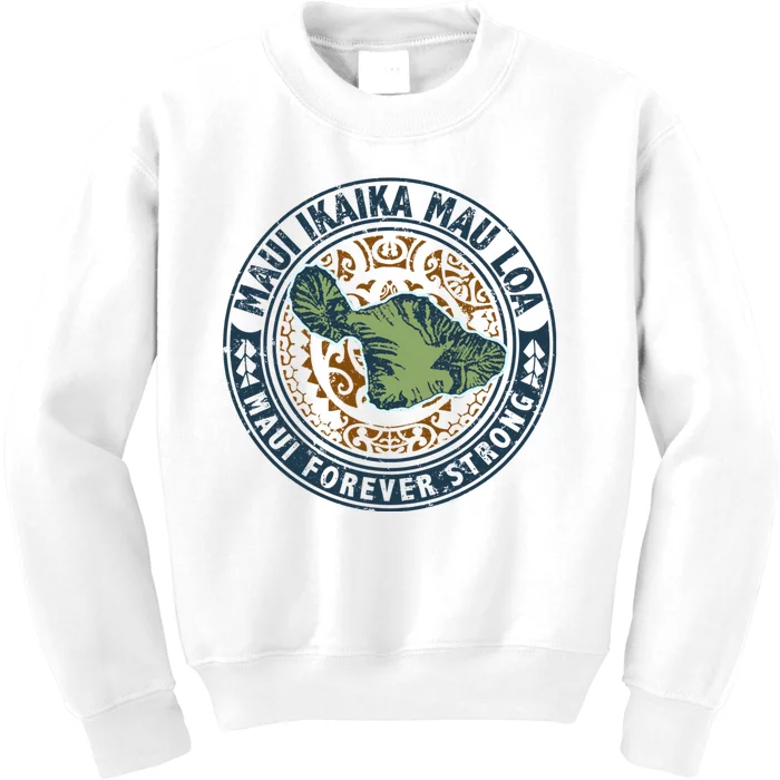 Pray For Maui Hawaii Strong Kids Sweatshirt