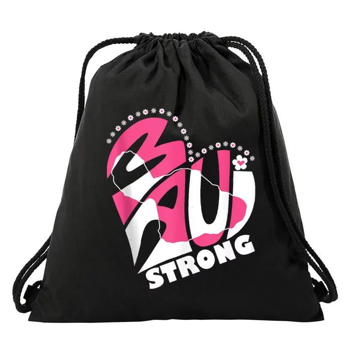 Pray For Maui Hawaii Strong Drawstring Bag