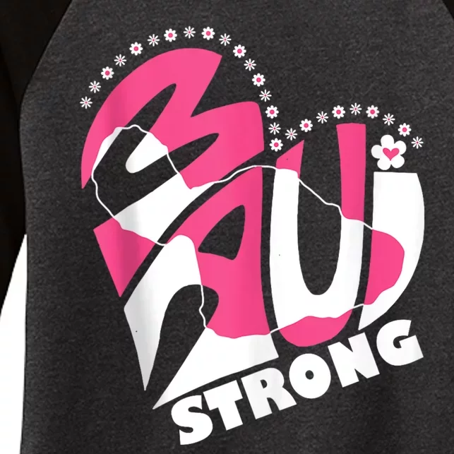 Pray For Maui Hawaii Strong Women's Tri-Blend 3/4-Sleeve Raglan Shirt