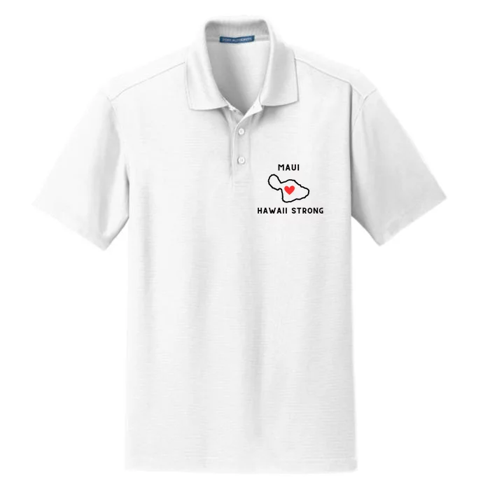 Pray For Maui Hawaii Strong Dry Zone Grid Performance Polo