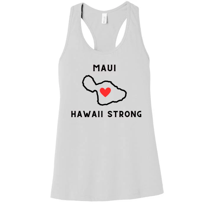 Pray For Maui Hawaii Strong Women's Racerback Tank