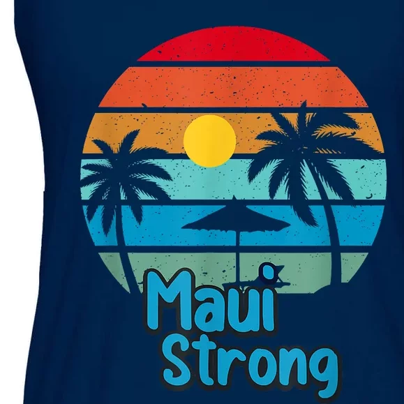 Pray For Maui Hawaii Strong Ladies Essential Flowy Tank